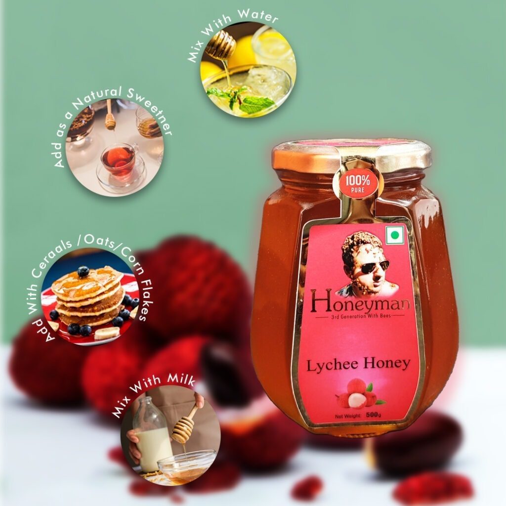 LYCHEE HONEY Honeyman India's No.1 Pure Natural Honey