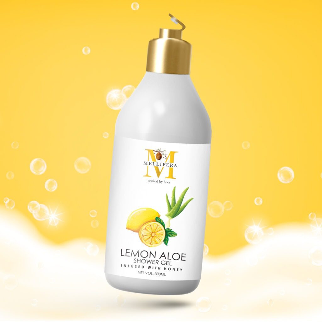 LEMON & ALOE VERA SHOWER GEL INFUSED WITH HONEY Honeyman India's No