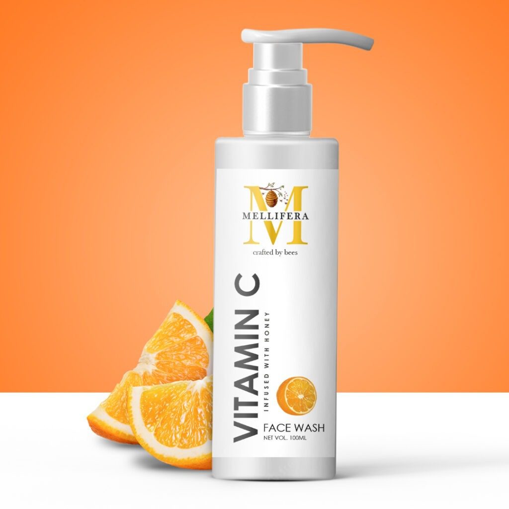 VITAMIN C FACE WASH INFUSED WITH HONEY Honeyman India's No.1 Pure
